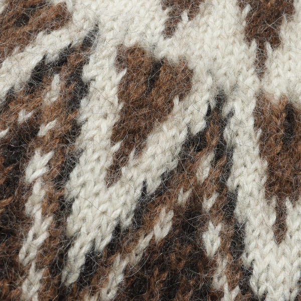 NORDIC SWEATER NATURAL COLOR ALPACA