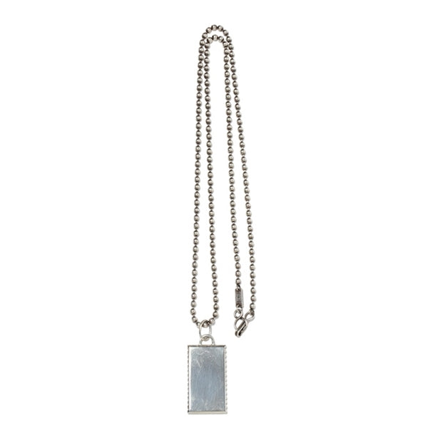 Silver 925 Plate Necklace Narrow