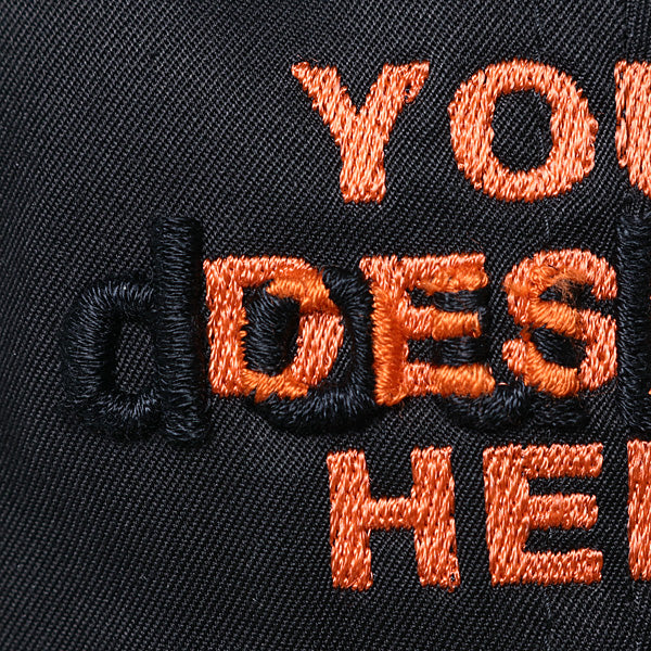 DOUBLE WORD 3D EMBROIDERY CAP