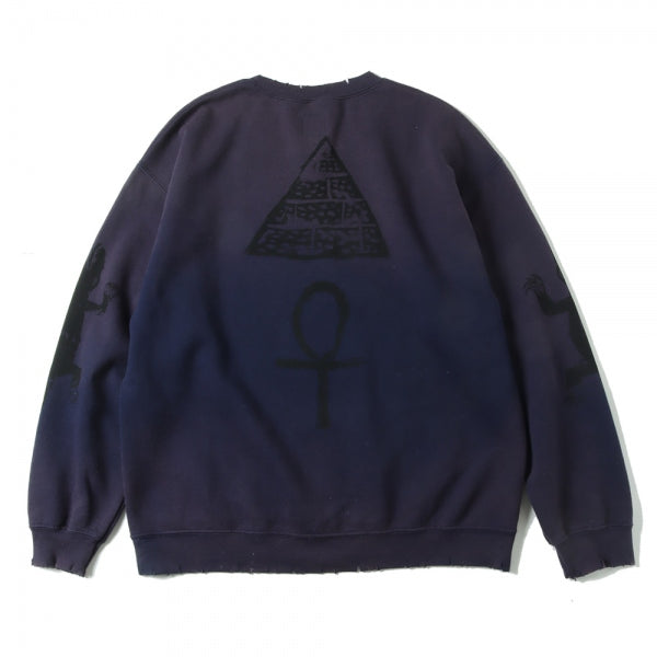 EGYPT PRINT VINTAGE SWEATSHIRT