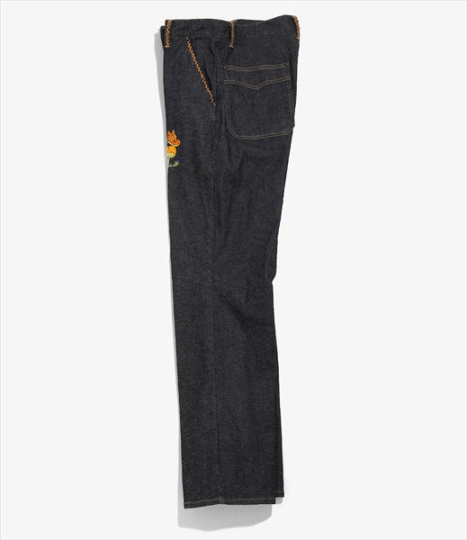 P&M Emb. Boot-Cut Jean - 10.5oz C/L/PU Denim