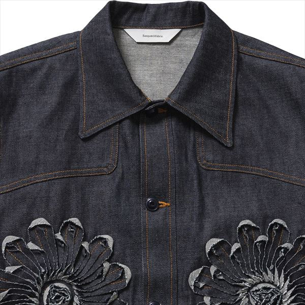 FLOWER DENIM JACKET