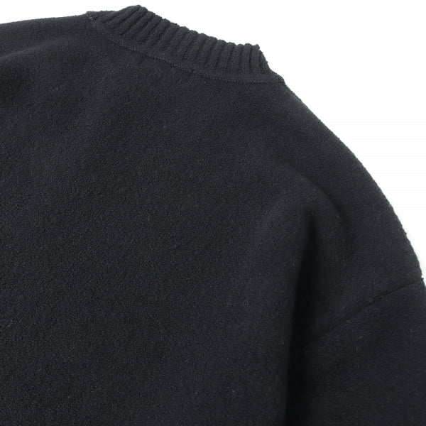 CREW NECK JUMPER 7G BOUCLE WOOL