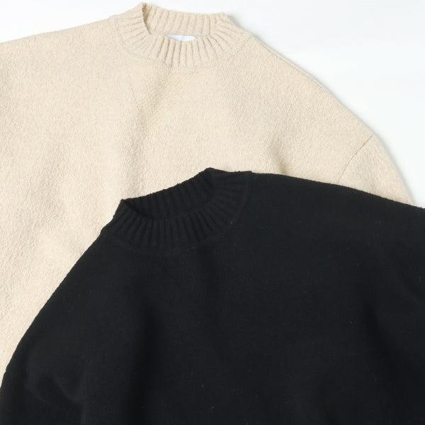 CREW NECK JUMPER 7G BOUCLE WOOL