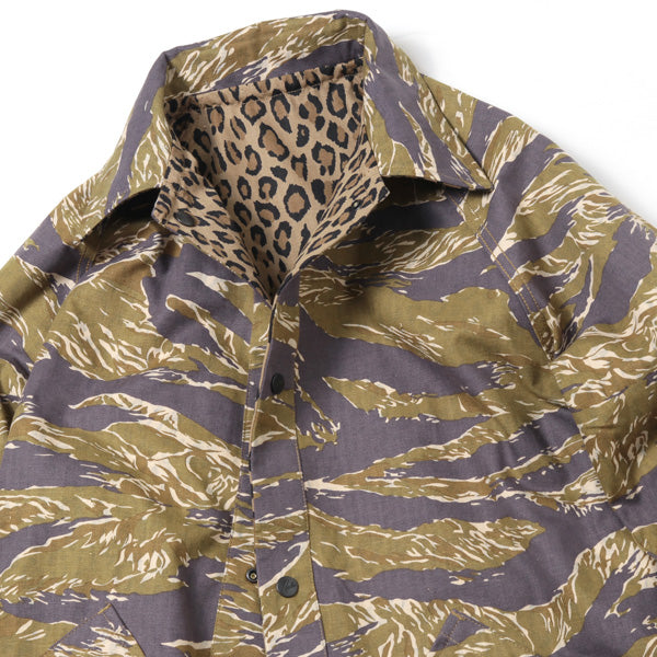 Reversible Field Jacket-Cotton Herringbone/Print