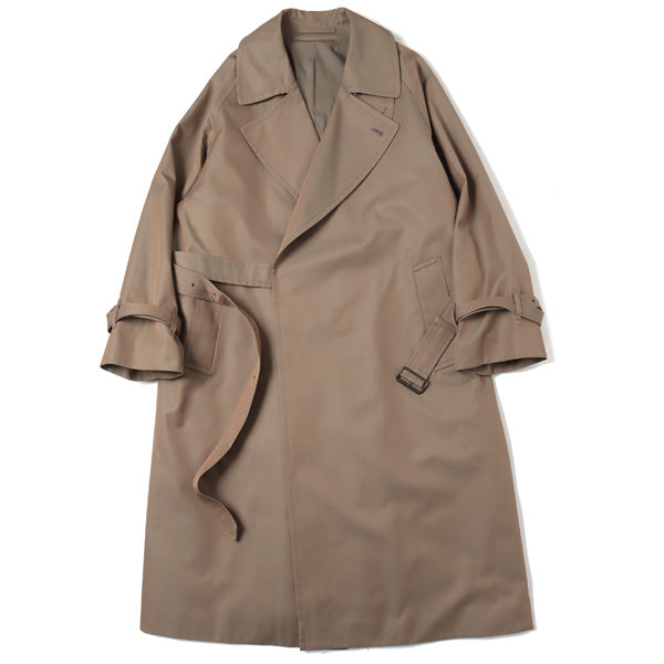 Gabardine Double Belt Trench Coat