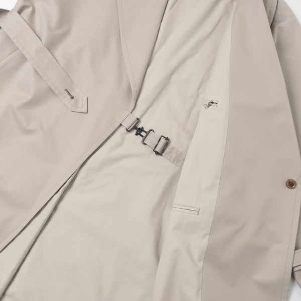 Gabardine Double Belt Trench Coat