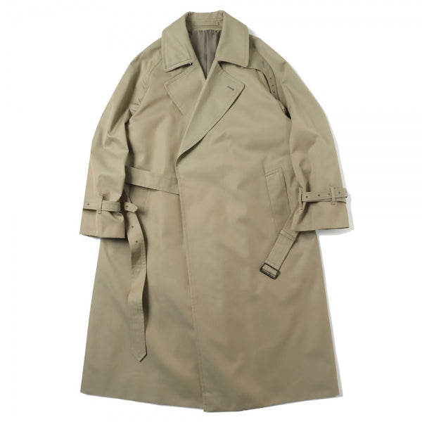 Gabardine Double Belt Trench Coat