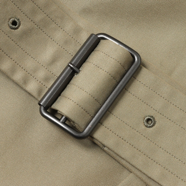 Gabardine Double Belt Trench Coat