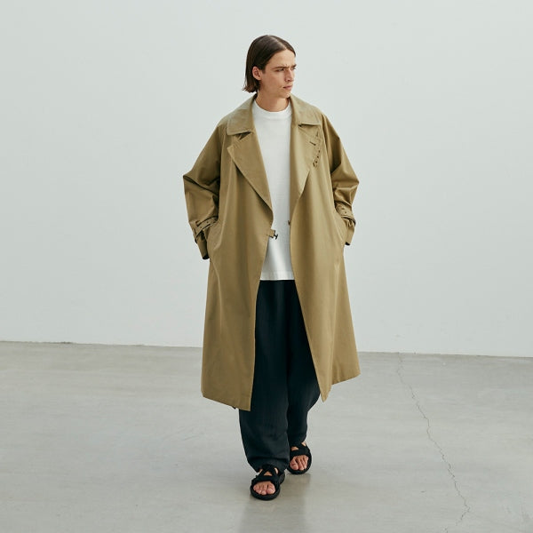 Gabardine Double Belt Trench Coat