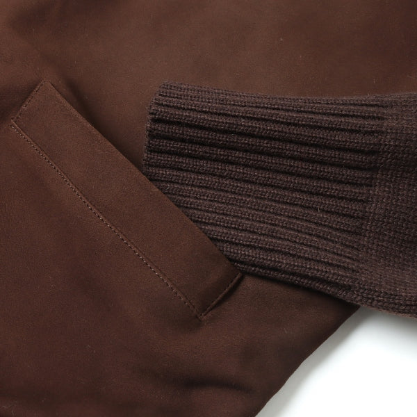 Cashmere Leather Combination Cardigan