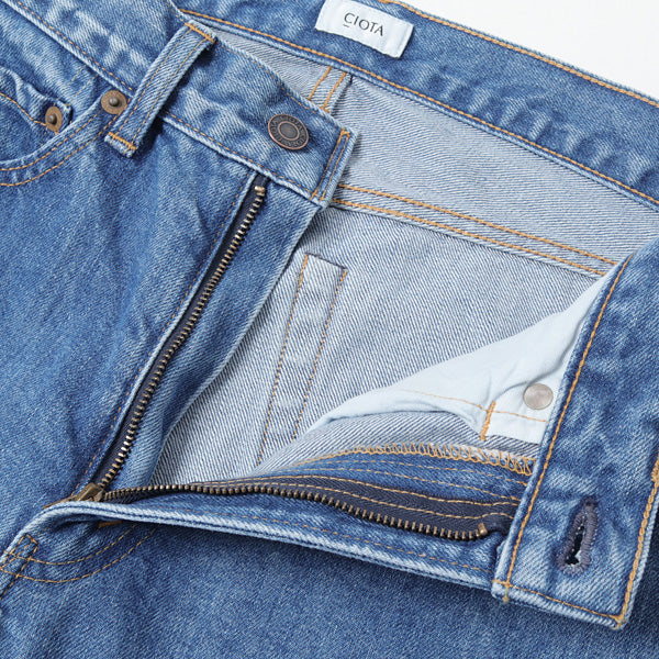 インディゴ スビンコットン 13.5oz テーパードデニム MEDIUM