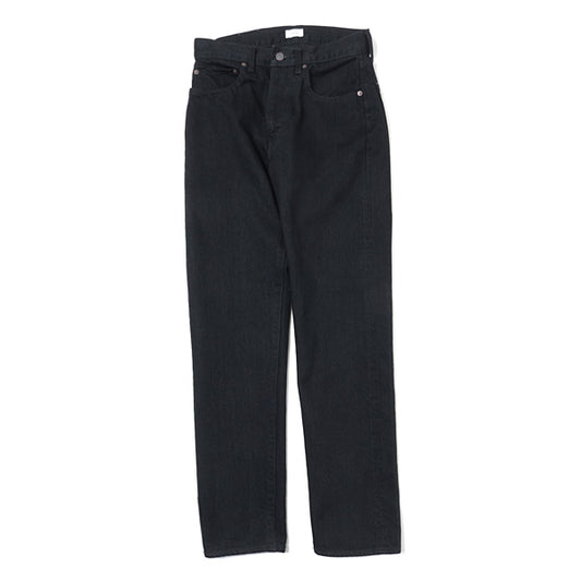 ブラック スビンコットン 13.5oz テーパードデニム BLACK