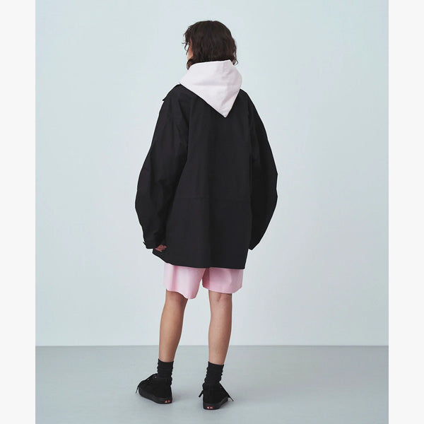 COTTON NYLON OXFORD SHORT MODS COAT