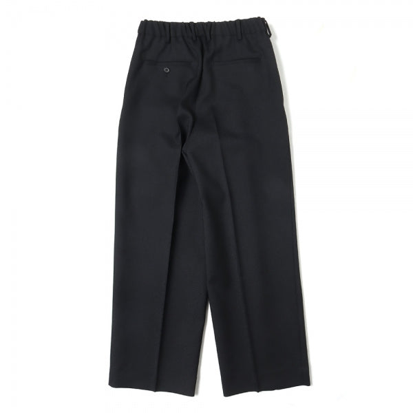DOUBLE PLEATED TROUSER ORGANIC WOOL HEAVY TROPICAL