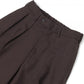 DOUBLE PLEATED TROUSER ORGANIC WOOL HEAVY TROPICAL