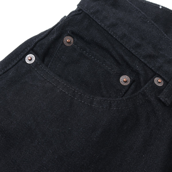 ブラックスビンコットン13.5ozストレートデニム BLACK (PTM-1STB