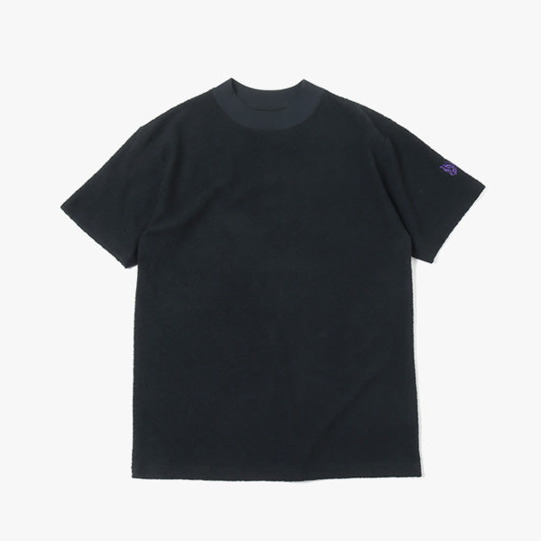 S/S Mock Neck Tee - Cotton Pile Jersey