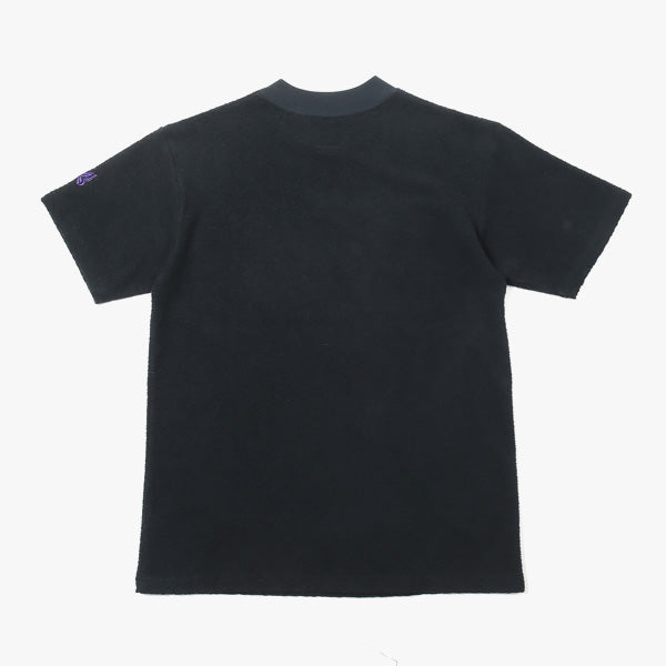 S/S Mock Neck Tee - Cotton Pile Jersey