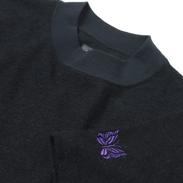 S/S Mock Neck Tee - Cotton Pile Jersey
