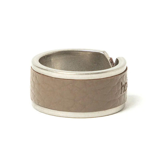 RING BRASS with SHRINK LEATHER
