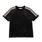 LACE TAPE VELOUR T-SHIRT