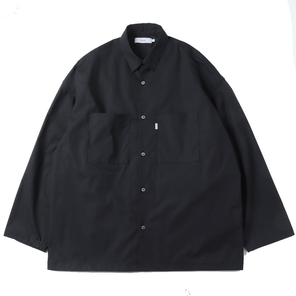 Stretch Typewriter L/S Oversized Box Shirt