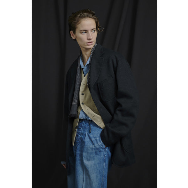 PLEATED LIBERTY TROUSER(FADE INDIGO)
