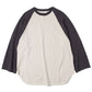 C/Silk Nep Baseball Raglan Tee