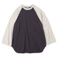 C/Silk Nep Baseball Raglan Tee