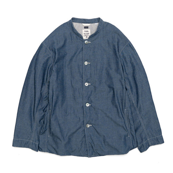 Chambray Band Collar Jacket