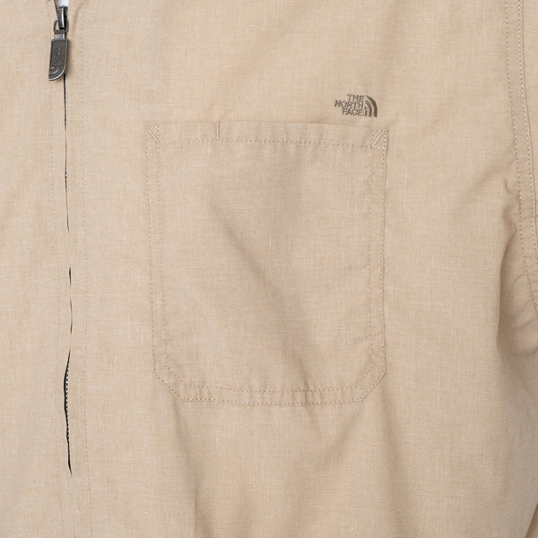 Polyester Linen Field H/S Zip Shirt