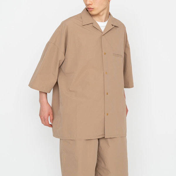 Open Collar Wind H/S Shirt