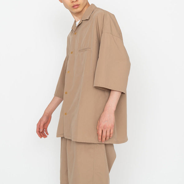 Open Collar Wind H/S Shirt