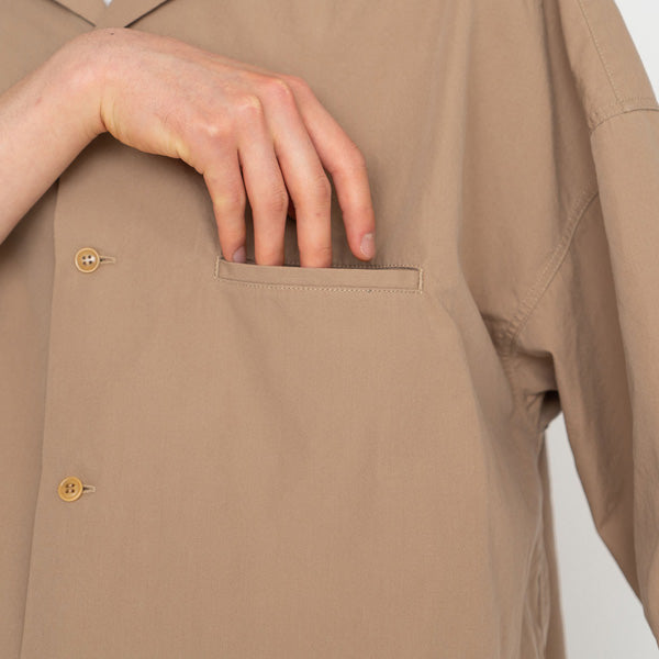 Open Collar Wind H/S Shirt