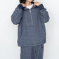 Half-zip sweat anorak