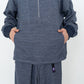 Half-zip sweat anorak