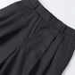 DOUBLE PLEATED CLASSIC WIDE TROUSERS SUPER120s WOOL TROPICAL