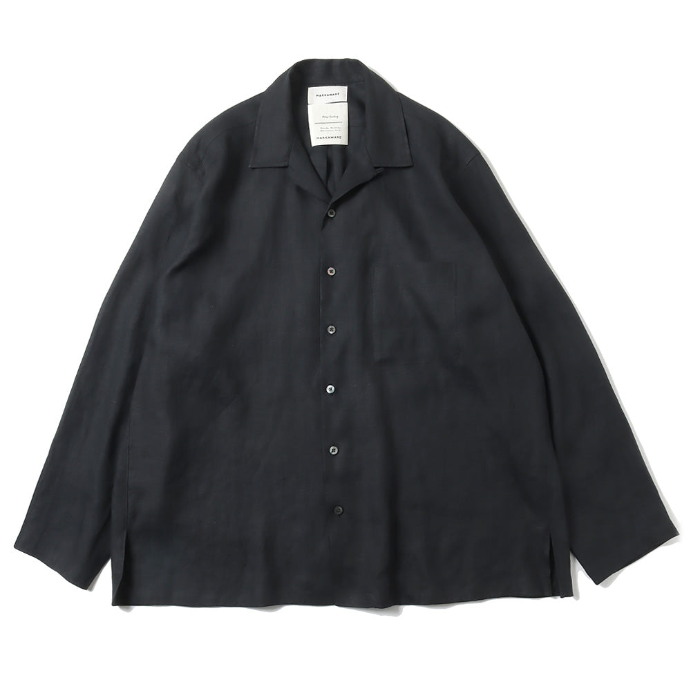 OPEN COLLAR SHIRT HEMP