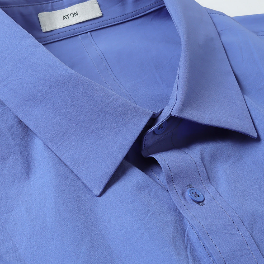 ATON) SHRINK BROAD OVERSIZED SHIRT (BLAGSM0201) | ATON / シャツ
