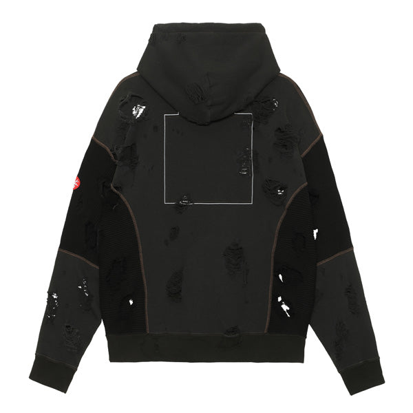 PLAGUE WIDE RIB CUT ZIP HOODY