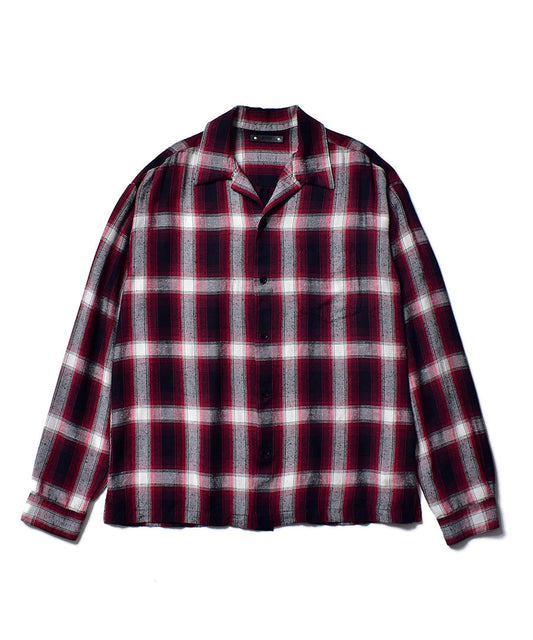 RS.Nep Check Open Collar L/S SH