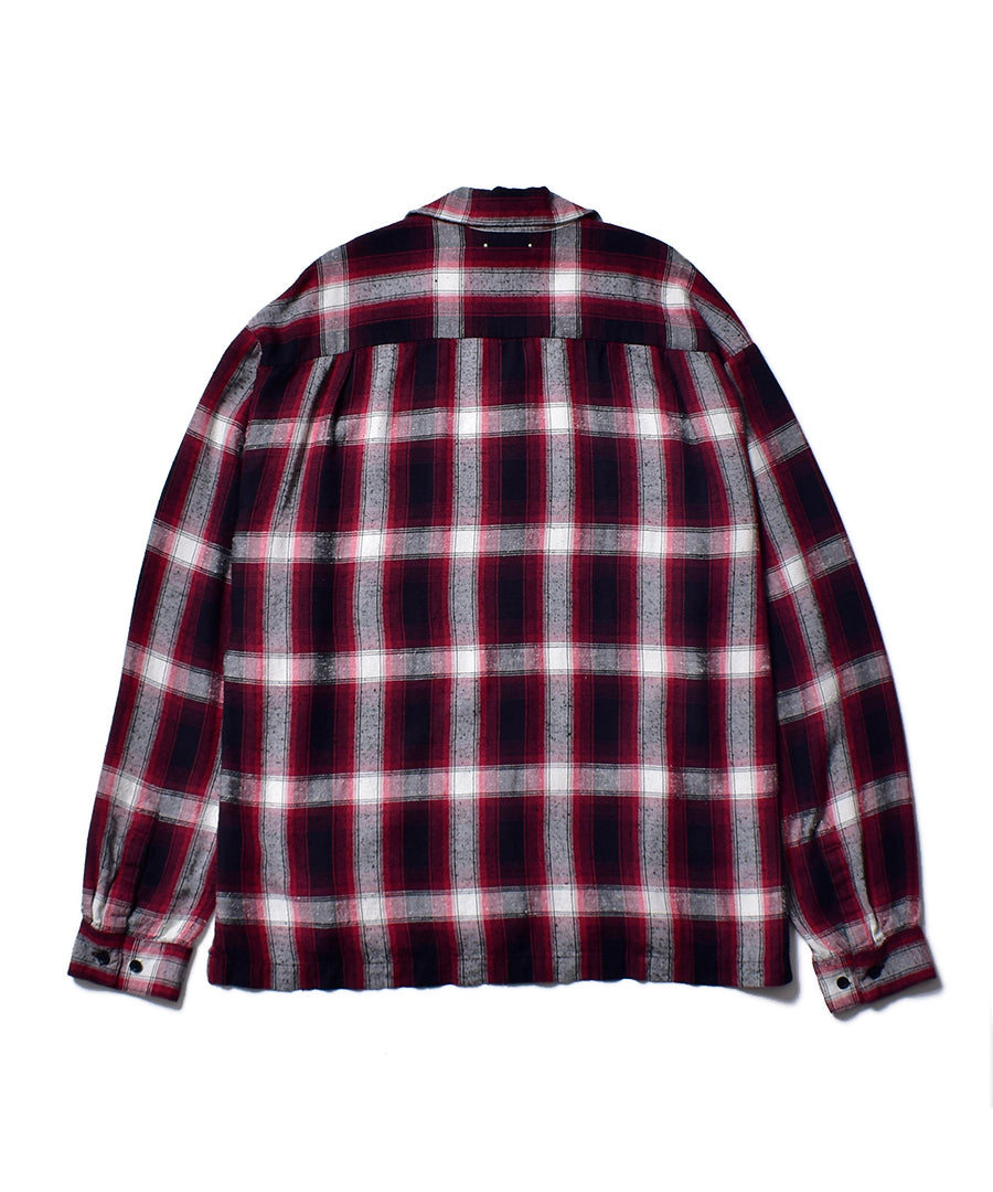 RS.Nep Check Open Collar L/S SH