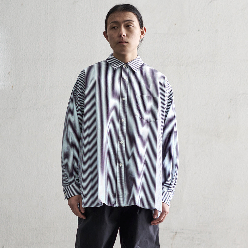 FreshService ) CORPORATE STRIPE REGULAR COLLAR SHIRT (FSW-22-SH