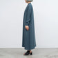 Satin Band Collar Dress DARK SLATE