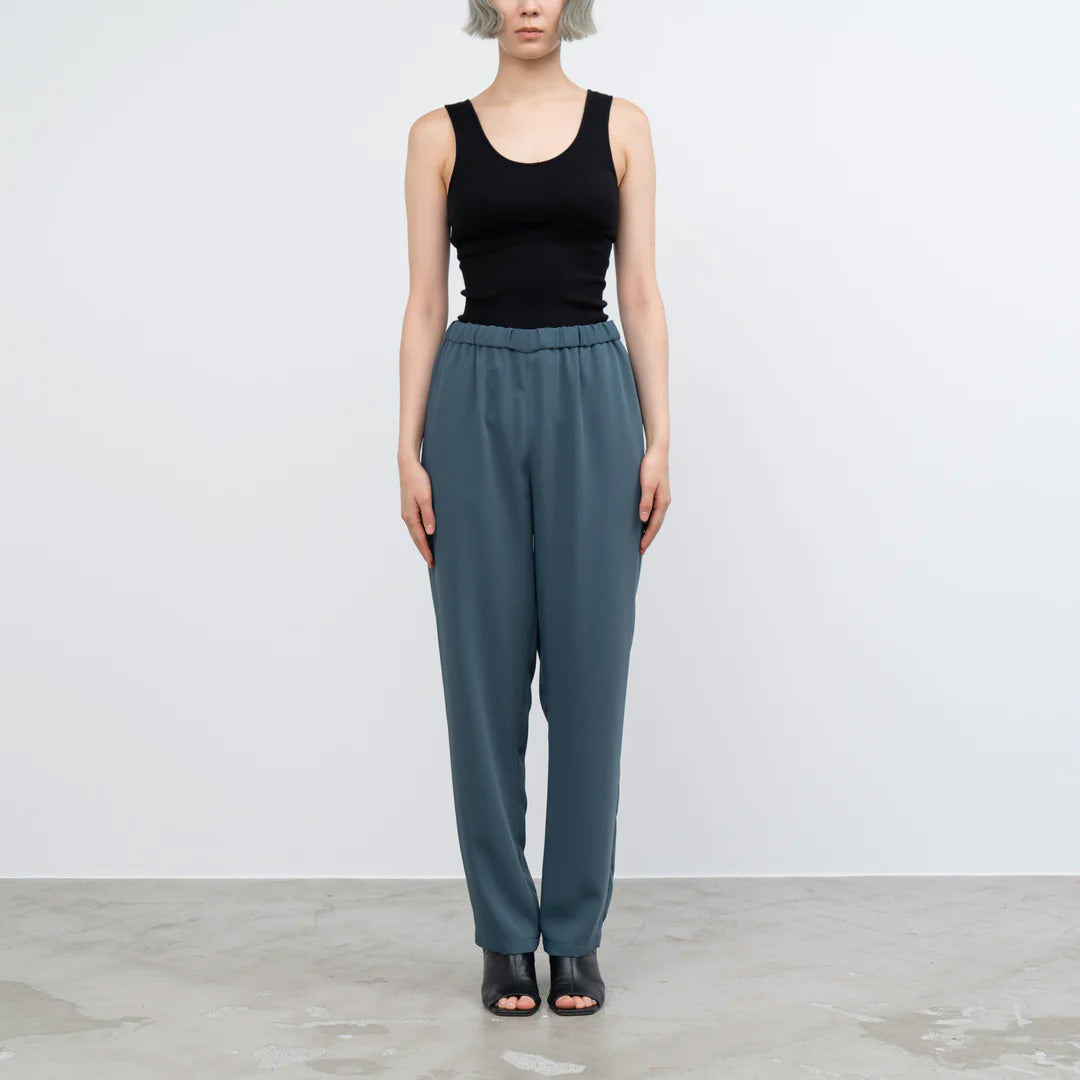 Satin Easy Pants DARK SLATE