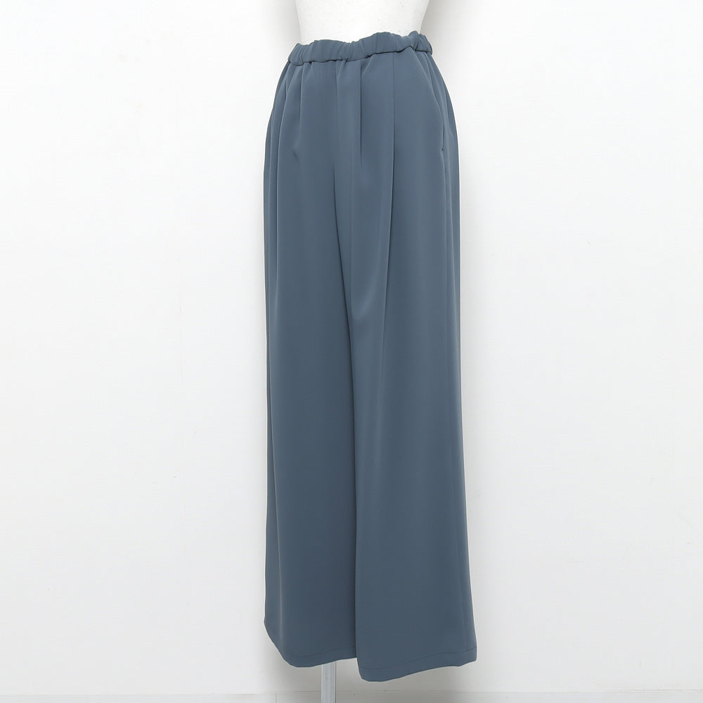 Satin Easy Wide Pants DARK SLATE