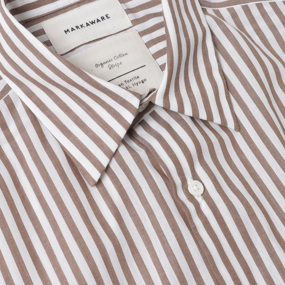 COMFORT FIT SHIRT ORGANIC COTTON STRIPE