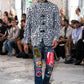 綿デニムアップリケ Levi's Wネーム Keith Haring P207