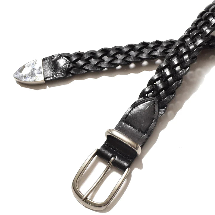 MINEDENIM (マインデニム) Leather Mesh Belt LBT-010 (LBT-010